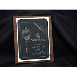 (R012) MADERA DE FORMAICA Y PLACA GRABADO LASER